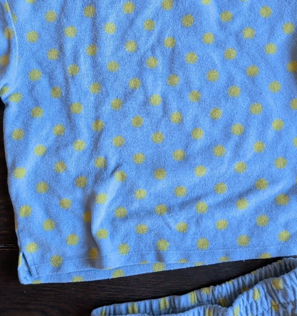 Kids Light Blue and Yellow  Pajama Set